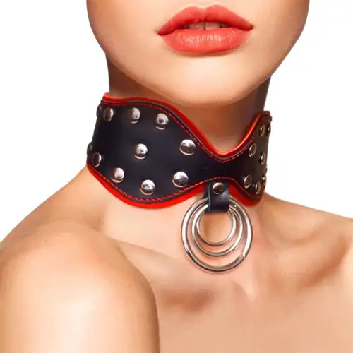 Ошейник из натуральной кожи Art of Sex - Collar Butterfly photo 1