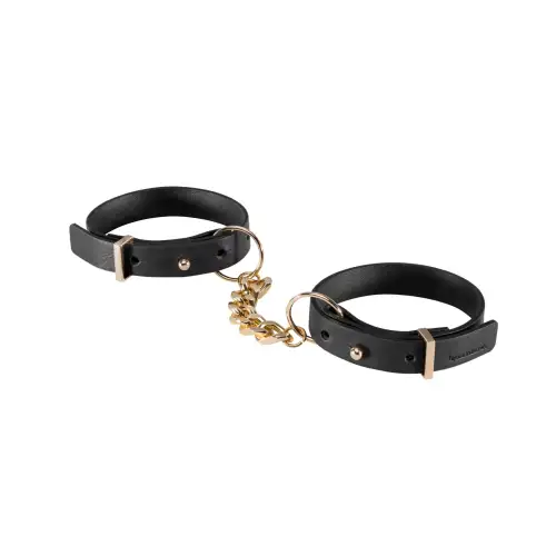 Наручники из экокожи Bijoux Indiscrets Maze – Thin Handcuffs Black photo 1