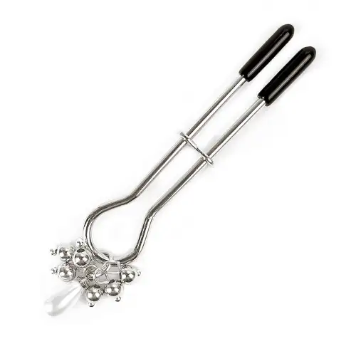 Зажим для клитора Art of Sex - Pearl Drop, Серебро photo 1