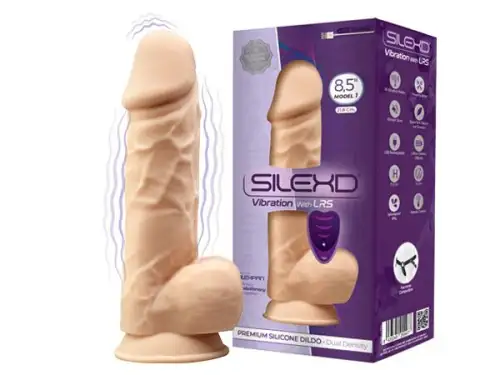 Фаллоимитатор с вибрацией SilexD Norman Vibro Flesh (Model 1 size 8,5in) + LRS, диаметр 5 см photo 1