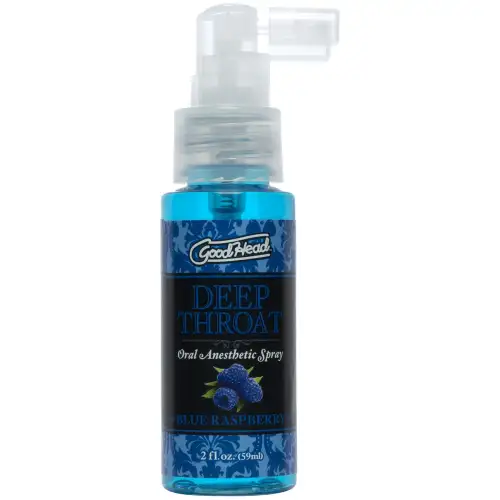 Спрей для минета Doc Johnson GoodHead DeepThroat Spray – Blue Raspberry 59 мл для глубокого минета photo 1