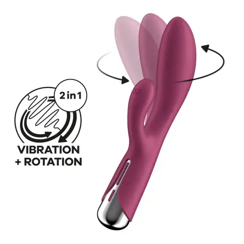 Вибратор-кролик Satisfyer Spinning Rabbit 1 Red photo 1
