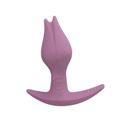 Анальная пробка Fun Factory BOOTIE FEM, розовая, в виде бутона, диаметр 2,9 см, тонкий ограничитель photo 1