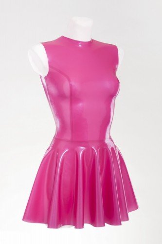 Платье из латекса с пышной юбкой Latex Dress With Flared Skirt photo 1