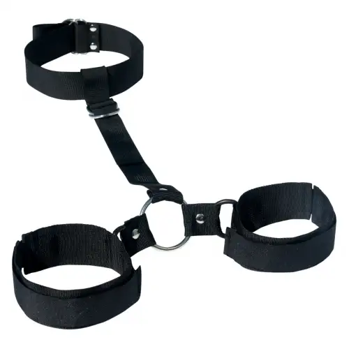 Ошейник с наручниками Sex and Mischief - Shadow Neck & Wrist Restraint photo 1
