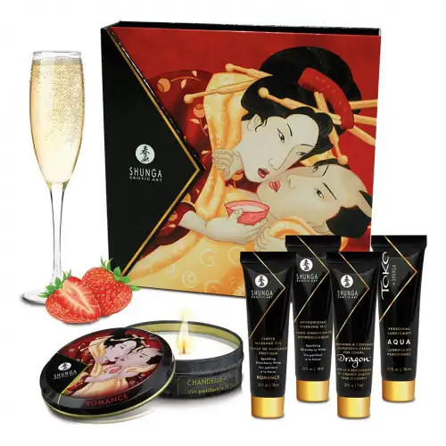 Подарочный набор Shunga GEISHAS SECRETS - Sparkling Strawberry Wine  photo 1