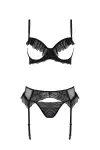 Комплект Passion KERRIA SET WITH OPEN BRA black L/XL - ECO Passion photo 3