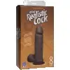 Фаллос киберкожа THE REALISTIC COCK UR3 8 BLACK  photo 2