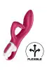 Вибратор кролик с тройным отростком Satisfyer Embrace me Berry, 2 мотора, диаметр 3,6 см photo 3