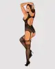 Бодистокинг Obsessive Bodystocking F236 S/Ml/L, глубокое декольте, имитация шнуровки photo 4