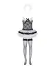 Эротический костюм горничной с юбкой Obsessive Housemaid 5 pcs costume S/M, black, топ, юбка, стринг photo 3