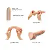 Реалистичный фаллоимитатор Strap-On-Me Sliding Skin Realistic Dildo Vanille - XL, эффект подвижной к photo 2
