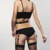 Подтяжки Bijoux Indiscrets MAZE - Suspender Belt for Underwear and Stockings Black photo 2