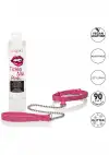 CalExotics Tickle Me Pink Collar w Leash - дизайнерский ошейник с поводком photo 2