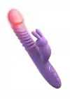 Thrusting Silicone Rabbit - вибратор кролик с подогревом, толчками и вибрацией, 13,3х3,6 см photo 3