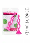 CalExotic Booty Call Silicone Triple Probe - тройная полая анальная пробка, 10,25х3,25 см, розовый photo 4
