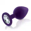 Набор анальных пробок с кристаллом Rianne S: Booty Plug Set Purple, диаметр 2,7см, 3,5см, 4,1см photo 5