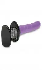 Страпон с вибрацией Twist N' Shout, фиолетовый photo 2