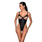 Боди из экокожи CELINE BODY black XXL/XXXL — Passion: с доступом, открытый photo 1
