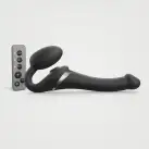 Безремневой вибрострапон с вакуумной стимуляцией Strap-On-Me MULTI ORGASM Black S, регулируемый photo 1