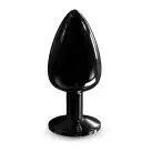 Металлическая анальная пробка с украшением в виде кристалла Dorcel - Diamond Plug BLACK L photo 1