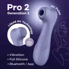 Вакуумный клиторальный стимулятор Satisfyer Pro 2 Generation 3 with Liquid Air Connect App Lilac photo 1