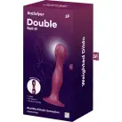 Дилдо Satisfyer Double Ball-R Red, унисекс, подвижные шарики внутри, на присоске photo 4