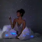 Вакуумный клиторальний смарт-стимулятор Svakom Pulse Galaxie Metal Lilac, проектор звездного неба photo 8