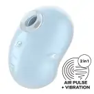 Вакуумный клиторальный стимулятор с вибрацией Satisfyer Cutie Ghost Blue photo 1