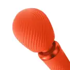 Вибромассажер Fun Factory VIM Vibrating Wand sunrise orange, супермощный и легкий, до 6 часов работы photo 6