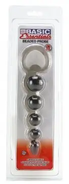 Анальная цепочка BASIC ESSENTIALS BEADED PROBE IN SMOKE photo 6