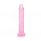 Розовый фаллоимитатор для анального секса Pink Jelly Slim Dildo, 14 см  photo 1