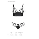 Комплект из эко-кожи с люверсами и ремешками Malwia Bikini black L/XL — Passion, бра и трусики photo 5