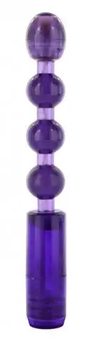 Анальный вибратор WATERPROOF FLEXIBLE ANAL BEADS PURPLE photo 1