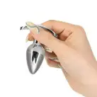 Анальная пробка Pillow Talk Sneaky Luxurious Stainless Steel Anal Plug с кристаллом Swarovski photo 3