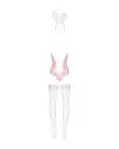 Эротический костюм зайки Obsessive Bunny suit 4 pcs costume pink L/XL, розовый, топ с подвязками photo 6