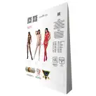 Бодистокинг с имитацией чулок и ажурной вставкой Passion BS072 black photo 6