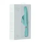 Роскошный кролик с ротацией и вибрацией Pillow Talk Lively, Teal, кристалл Сваровски, тройной отрост photo 10