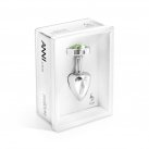 Анальная пробка со стразой Diogol Anni R Clover Silver Green 25мм photo 2