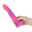 Светящийся в темноте фаллоимитатор ADDICTION Rave 8″ Glow in the Dark Dildo Pink Purple, 20,3 см photo 5