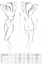 Сексуальное черное боди Passion Erotic Line DARYL BODY photo 3