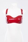 Лиф из латекса без косточек украшенный кольцами Latex Bra With Rings photo 1