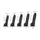 Реалистичный фаллоимитатор Strap-On-Me Sliding Skin Realistic Dildo Black - XL, эффект подвижной  photo 3