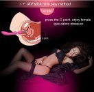 Вибромассажер двухсторнний Leten AV 1+1 Pink photo 3