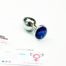 Маленькая анальная пробка с кристаллом 7,5смХ2,7см photo 2