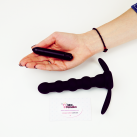 Анальный страпон с вибрацией для двойного проникновения, 16,5смХ3см  photo 9