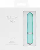 Роскошный вибратор PILLOW TALK - Flirty Teal с кристаллом Сваровски photo 7