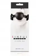 NS Novelties Sinful Soft Silicone Gag - дизайнерский силиконовый кляп photo 2