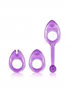 CalExotics Shane's World Class Rings  - комплект эрекционных колец, пурпурный photo 1