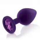 Набор анальных пробок с кристаллом Rianne S: Booty Plug Set Purple, диаметр 2,7см, 3,5см, 4,1см photo 3
